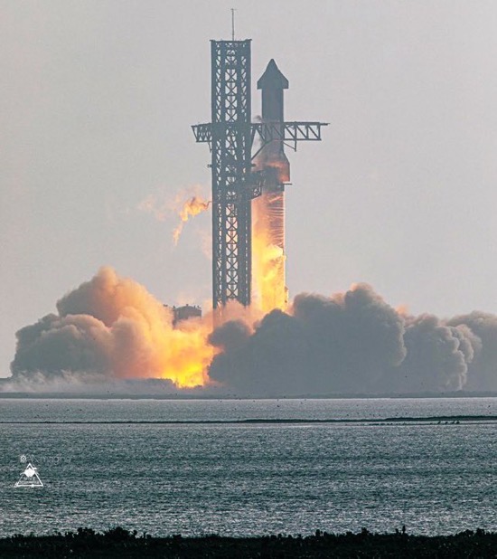 Starship First Orbital Flight. Image Courtesy Carlos Nunez